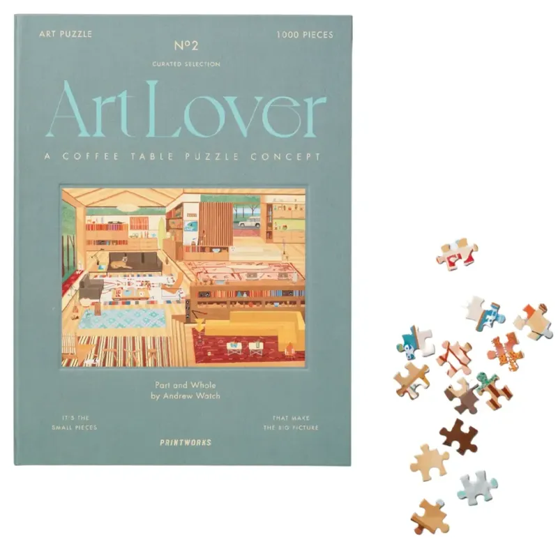 Art Lover Book pussel 1000 bitar - Part and Whole Begränsat erbjudande